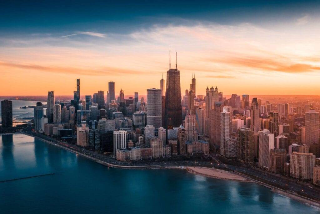United States city skyline